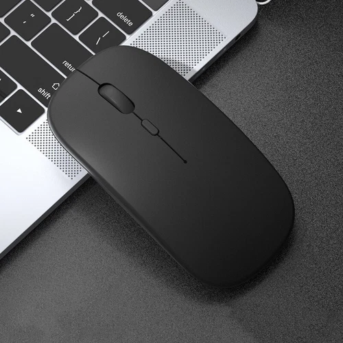Portable Wireless Mouse Bluetooth-compatible 2.4GHz Dual Mode Computer Mice Mute