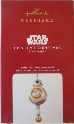 HALLMARK KEEPSAKE STAR WARS BB'S FIRST CHRISTMAS ORNAMENT - NEW