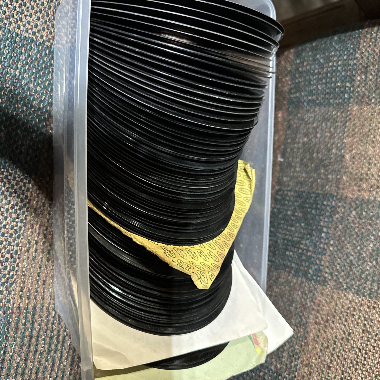 Lot of 75 Vintage Vinyl Records 1950s 1960s Genres Pop Jazz Country 45 RPM-image