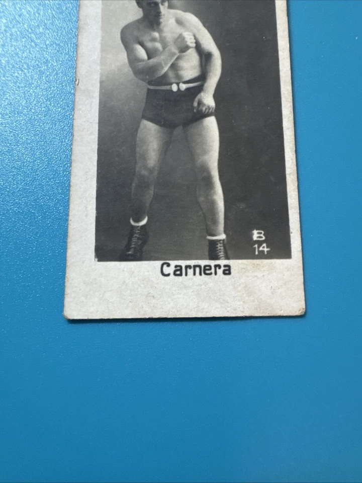 1932 la pie qui chante rare boxing card tobacco Scarce Primo Carnera - Image 2 of 4