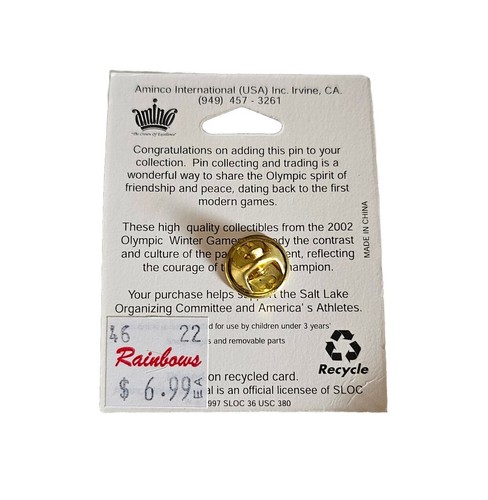 Olympics 2002 Salt Lake City Lapel Pin Tack Historic Trolley Car Winter Games - Picture 2 of 2