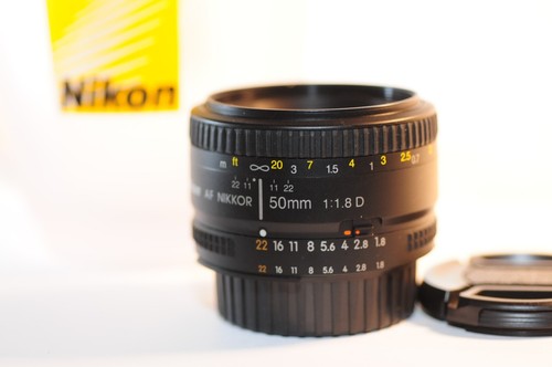 Nikon AF D Nikkor 50mm f/1.8 PRIME FX lens for N80 F5 F100 DF D850 D500 D780 D90