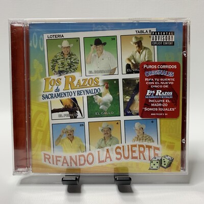 Los Razos CD Rifando la Suerte with Hype Sticker Corridos Explicit Content New