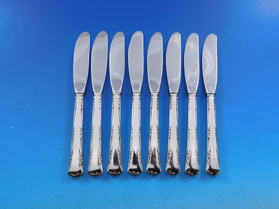 Greenbrier by Gorham Sterling Silver Butter Spreader HH Modern Set 12 pcs 6 1/4" - Image 2 of 4