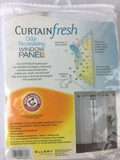 Curtain Fresh White Odor Neutralizing Grommet Voile Sheer 3 Curtain Panels 59x63