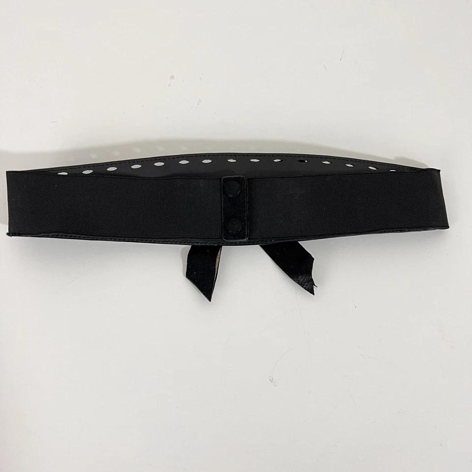 Cinturón elástico Bebe negro con lazo grande ancho brillante talla M/L Foto 3 de 4