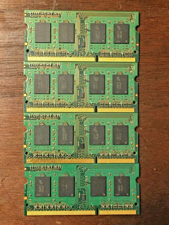 Micron 8GB RAM - 4x2GB SODIMMs DDR3-1333 MHz PC3-10600 Memory MT8JSF25664HZ1G4D1 - Image 2 of 3