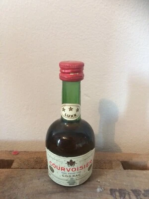 Ancienne Mignonnette Courvoisier Cognac Luxe 3 Etoiles 40 Vintage - Photo 1/4