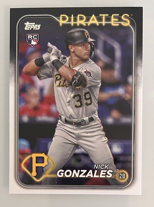 2024 Topps Series 1-#168 Nick Gonzales (RC)/Pittsburgh Pirates
