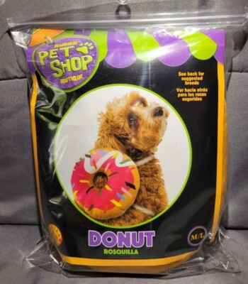 RUBIES PET SHOP DONUT Halloween Costume For DOG SIZE M/L