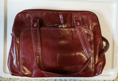 Samsonite Business Case Computer Tablet Bag A-Frame Laptop Tote (Red), EUC