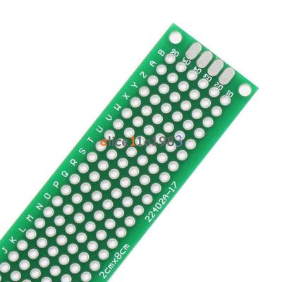 5 Stück Doppelseitige Prototyp Leiterplatte verzinnt Universal Breadboard 2x8 cm 20mmx80mm FR4