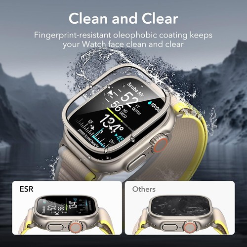 ESR for Apple Watch Ultra 2/Ultra Screen Protector 49mm (2024/2023/2022), - Zdjęcie 2 z 9