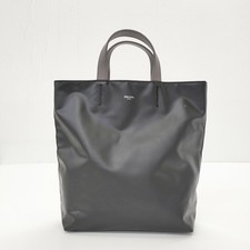 ORCIVAL PVC coated bag with leather handle Tote Bag black 5-0707G  