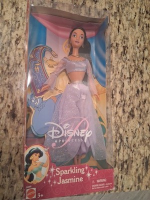 Disney  Sparkling Princess Jasmine Barbie Doll 2001 Aladdin RARE NEW