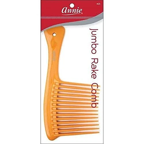 Peine rastrillo Annie Jumbo 3 pulgadas color hueso perfecto para cabello grueso desenreda estilos Foto 4 de 4
