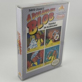 NES A Boy and His Blob - Nintendo CIB Complete - Protector Box - Cleaned TESTED