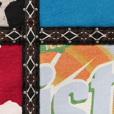 Supreme x Number (N)ine Patchwork Zip Up Hooded Sweatshirt Multi