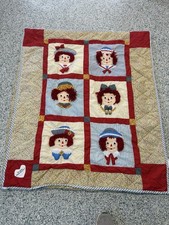 MINT CONDITION ORIGINAL RAGGEDY ANN ANDY QUILT 45X54