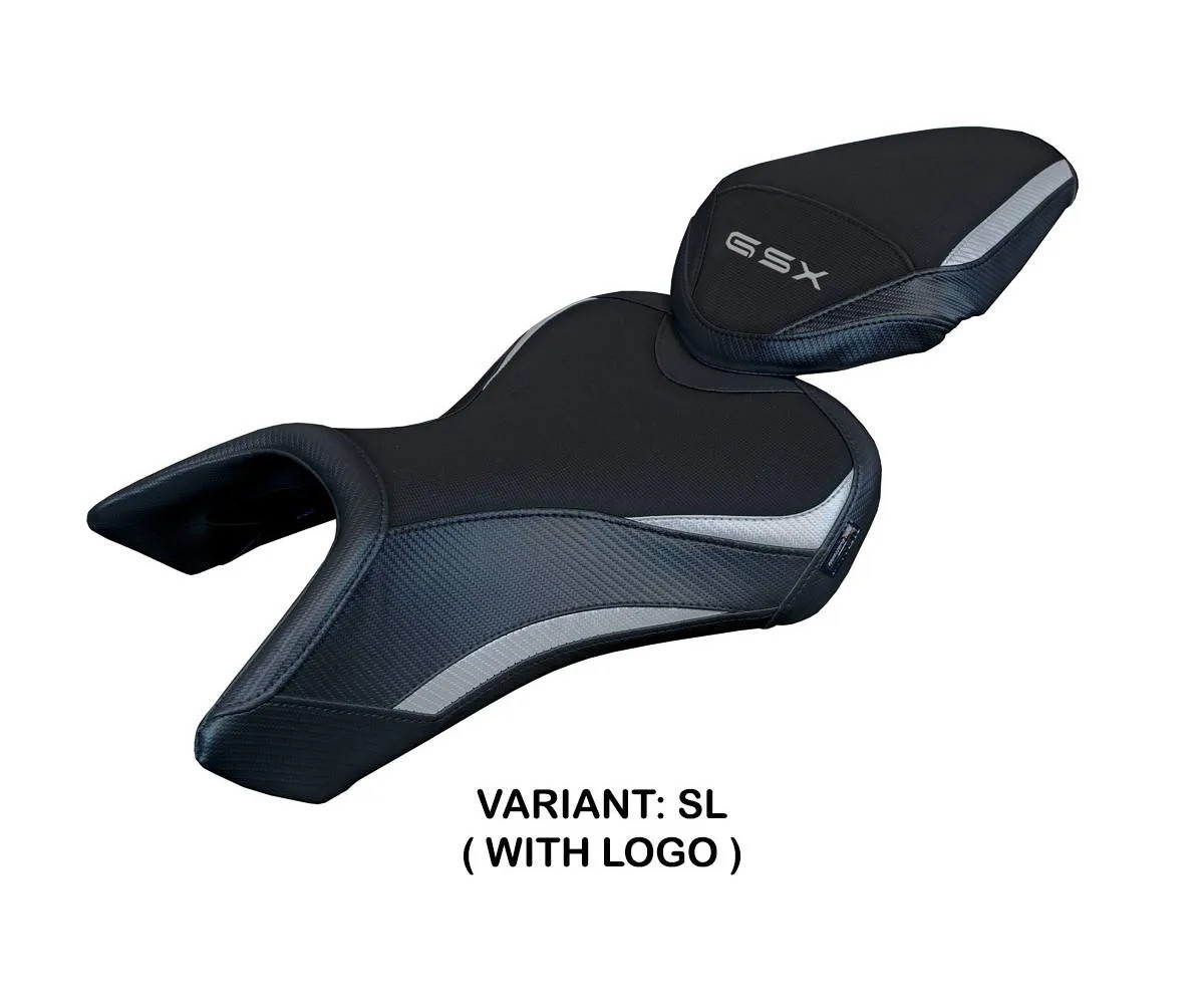 Seat cover Niigata Silver SL + logo Tpz compatible SUZUKI GSX 8R 2023 2026