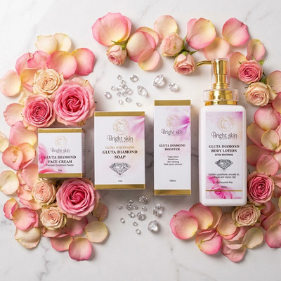 Gluta Diamond Body Lotion Hydrating Skin Care Set for Smooth Even Looking Skin