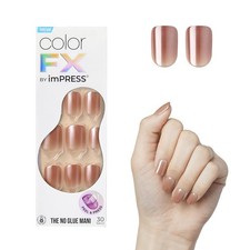 imPRESS No Glue Mani Press On Nails, ColorFX 'Last Call' Pink Short Squoval
