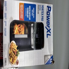PowerXL Vortex Pro Air Fryer 8qt - Black: 1700W, Nonstick, Dishwasher-Safe, Auto