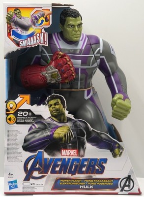 E3313 Power Punch Hulk 35 cm mit Licht & Sound -Marvel Avengers-Figur  Hasbro