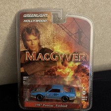 GREENLIGHT GREEN MACHINE HOLLYWOOD 17 MACGYVER 1987 PONTIAC FIREBIRD CHASE
