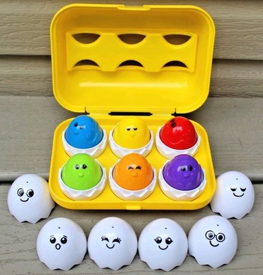Kidoozie Peek n Peep Eggs Matching Set Development Sounds Shapes Spring Ages 1-4