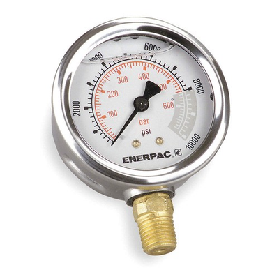 #ad ENERPAC G2535L Pressure Gauge0 to 10000psi2 1 2quot; Dial 3KD57 $197.54