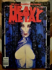 HEAVY METAL VOL 14 #1 VG 4.0 (1990) OLIVIA Cover, MOEBIUS, JODOROWSKY, CHERRY