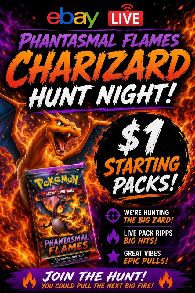 $1 START PHANTASMAL FLAMES ZARD HUNT👀🔥