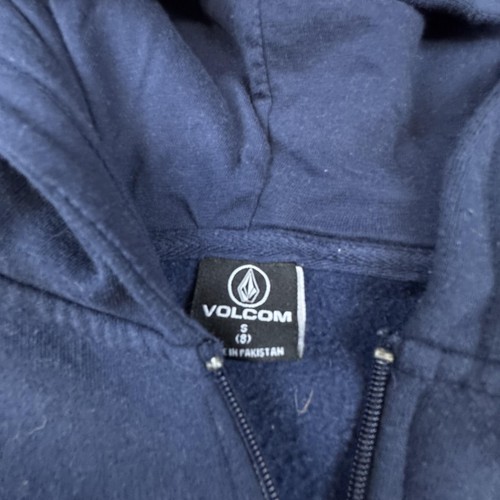 Volcom Hoodie Youth Small Full Zip Sweatshirt Boys True To This Graphic - Picture 3 of 10