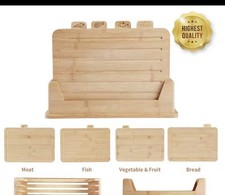 Image of 4pcs Bamboo Cutting Board Set-100% Original