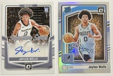 2024-25 Panini Donruss Optic - Signature Series Jaylen Wells + Holo