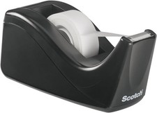 Scotch Desktop Tape Dispenser, Black Two-Tone, 1 Up To 3/4 In, 2-tone