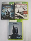 Lot of 3 Batman Games Xbox 360 Arkham Origins+ Arkham City + Arkham Asylum