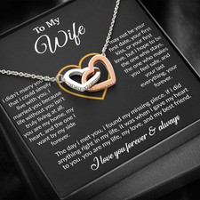 To My Wife Necklace, Gift For Wife, Anniversary Gift For Wife, Necklace For Wife