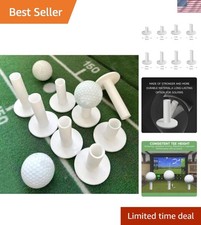 Rubber Golf Tees for Mats Indoor Golf Simulators - 8 Pack Mixed Size for Dr...