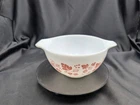 Vintage Pyrex 441 Cinderella Mixing Bowl Pink Gooseberry Pattern Retro Farmhouse