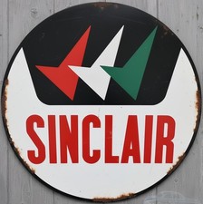 Sinclair Motor Oil 8" Diameter Retro Novelty Metal Sign Made In USA
