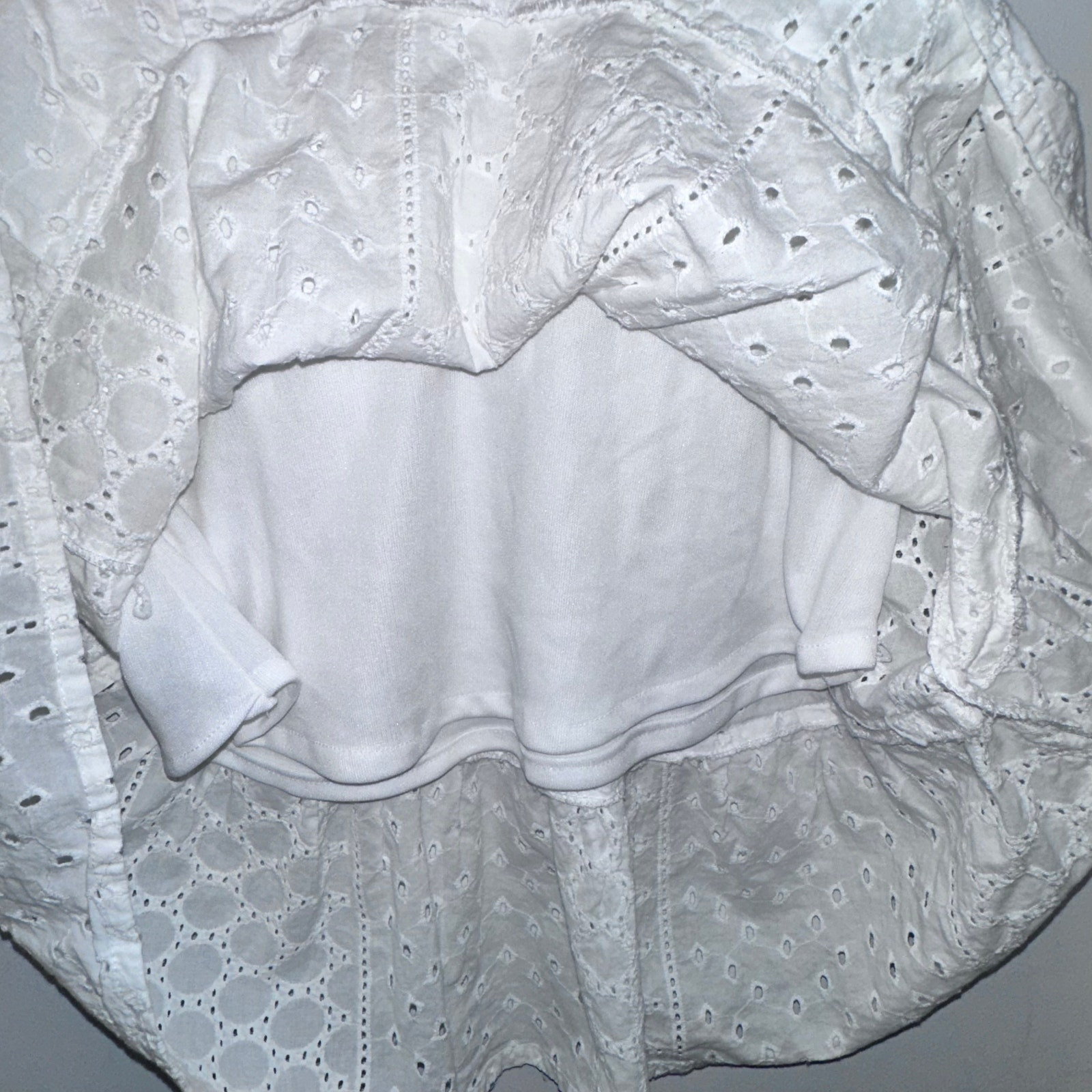 Zara Basic White Cottagecore Basic Puff Sleeve Dr… - image 12