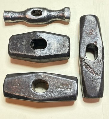 4 Blacksmith Hammer Heads Used 