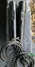 AIWA DM-77 Dynamic Microphone Vintage Black LOT Of 2 Untested l