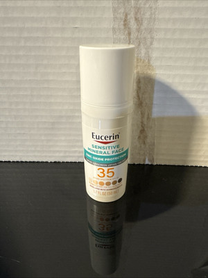 Eucerin Sun Tinted Mineral Face Sunscreen Lotion SPF 35, Non-Comedogenic Mineral