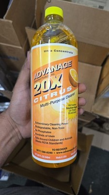 USAdvanage 20X Degreaser Household Cleaner Concentrate Refill, 32 oz Citrus