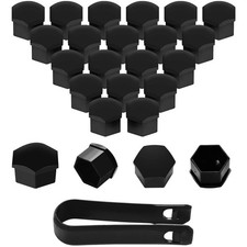 Radschraubenkappen Radmuttern 19mm Auto Schwarz 20 Stück