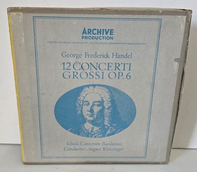 George Frederick Handel 12 Concerti Grossi Op. 6 Reel-To-Reel Tape Archive