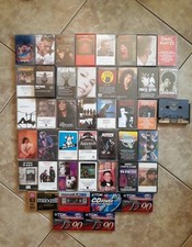Vintage Lot of 44 Cassette Tapes-38 Cassette Tapes-6 Blank Cassette Tapes--